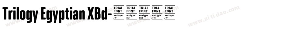 Trilogy Egyptian XBd字体转换